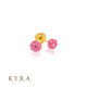 4mm Pink Pave Ball in Solid Yellow Gold