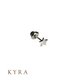 5mm White Gold Plated Star Ear Studs