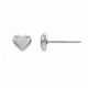 5mm Puffed Heart Ear Studs in Medical Grade Surgical Steel