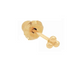Trinity Ball Ear Stud in Yellow Gold 10k
