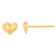 Puffed Heart Yellow Gold