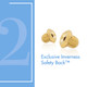 Puffed Heart Ear Stud Rose Gold