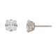 7mm Surgical Steel Square CZ Ear Studs