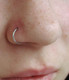 14K Plain Gold Clicker 8mm Seamless Hoop