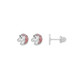 Unicorn White-Pink Glitter Ear Stud in Medical Grade Surgical Steel