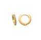 Tiny Eternity Hoop Earring in 18K