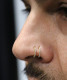 18K Small Eternity Hoop Earring