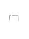 18K "L" Nose Pin with Ball End, 2mm Ball