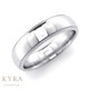 Platinum Wedding Band with Miligrain Edge 6mm wide