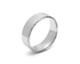 Men's Platinum Ring with Edge Engraving 6.5mm wide