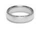 Men's Platinum Ring with Edge Engraving 6.5mm wide