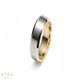 Two-Tone Platinum Wedding Band