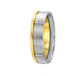 Two-Tone Sliding Band Platinum & Yellow Gold with Diamond
