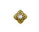 Gold Plated PVD Tribal Flower Threaded Top
