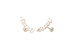 6 CZ Marquise Climber Threaded Stud(Left)