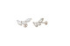 Leaf Vine Marquise CZ Threaded Stud (Right)