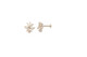 Magnolia Marquise CZ Flower Threaded Stud