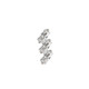 3 Step Baguette CZ Threaded Stud (Right)