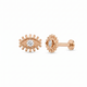 Rose Gold Evil Eye with CZ Threaded Stud (Nazar)