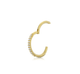 14K Gold 10mm Clicker w/Natural Diamonds