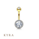 Belly Jewelry Halo Set CZ