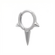 18K Solid Gold Spike Hoop Earring