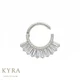 Mayura  Daith Clicker in 18K Gold w/CZ