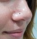 2mm CZ wired Nose Pin in Titanium