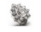 Tear Drop centered Threaded Stud in Titanium