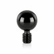 Black Ball Dermal Jewellery side profile