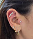 Toran CZ  Threaded Stud Falt Piercing