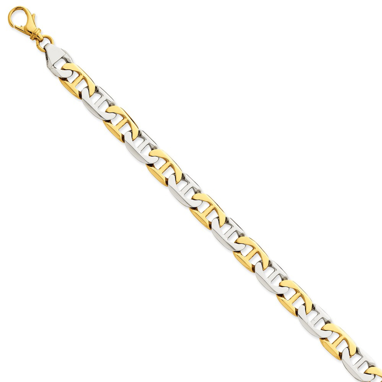 Classic Cuban Link Bracelet 5.9mm 14K White Gold / 7.25 Inches