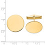 14K Circular Cuff Links