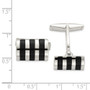 Sterling Silver Onyx Cufflinks