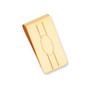 Gold-plated Kelly Waters Engraveable Oval Center Money Clip