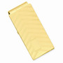 Gold-plated Kelly Waters Angles Engraveable Hinged Money Clip