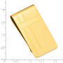 Gold-plated Kelly Waters Crisss Cross Pattern Engraveable Money Clip