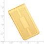 Gold-plated Kelly Waters Honey Comb & Square Engraveable Money Clip