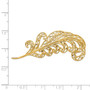 14k Filigree Feather Pin