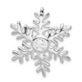 Sterling Silver Rhodium-plated CZ Snowflake Pin