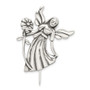 Sterling Silver Polish & Antique Angel w/Flower Pin