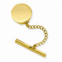 Gold-plated Kelly Waters Round Polished Tie Tac