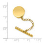 Gold-plated Kelly Waters Round Polished Tie Tac