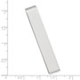 Rhodium-plated Kelly Waters Polished Tie Bar