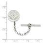 Rhodium-plated Kelly Waters with Chain Masonic Tie Tac