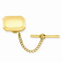 Gold-plated Kelly Waters Polished Rectangle Tie Tac