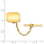 Gold-plated Kelly Waters Polished Rectangle Tie Tac