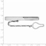 Sterling Silver Rhodium Plated Tie Clip