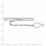 Sterling Silver Rhodium Plated Tie Clip