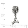 Sterling Silver Reflections Letter Y Dangle Bead